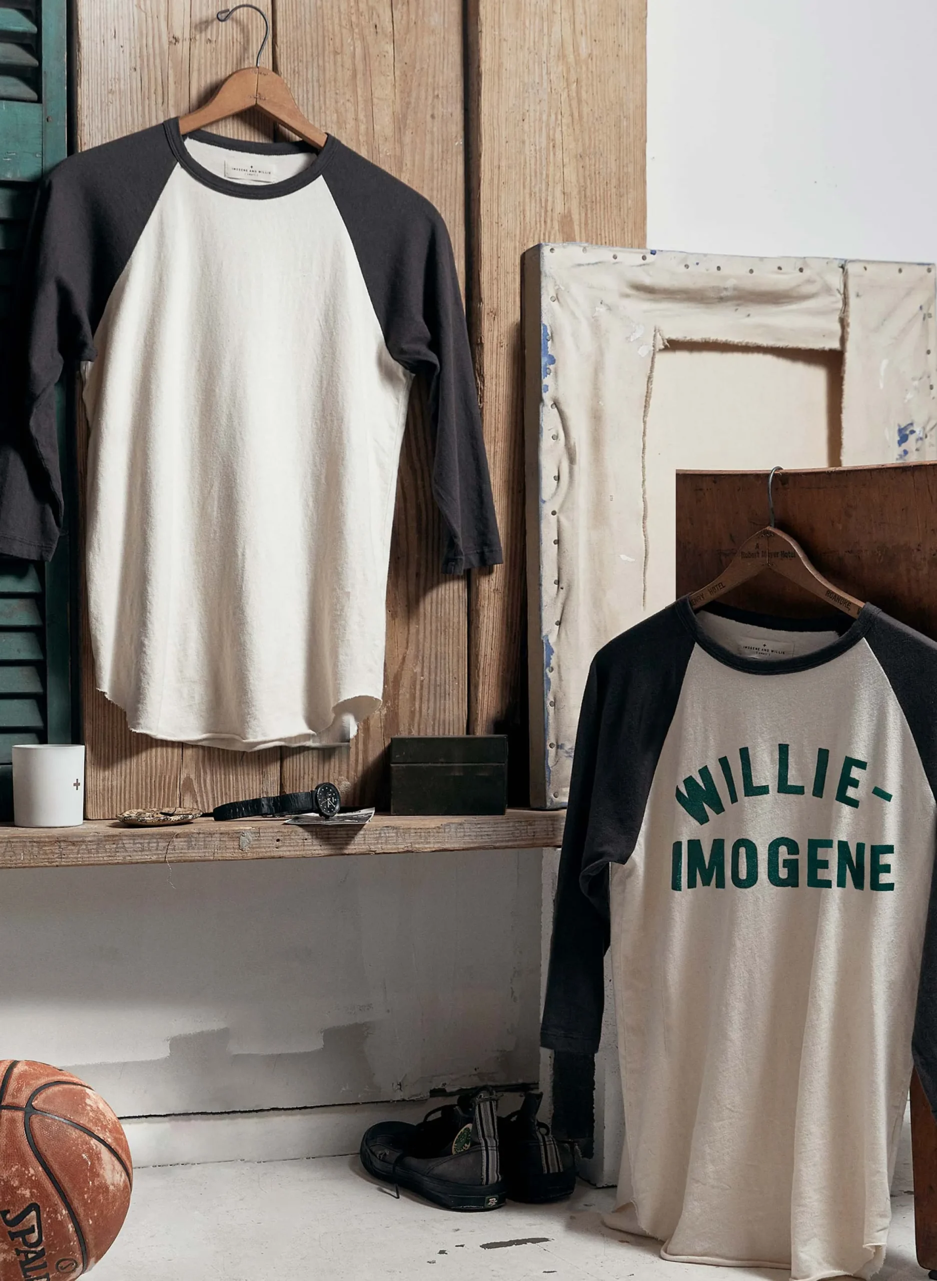 imogene + willie 3/4 Knit Raglan In Black| Shirts|Jackets