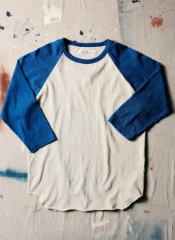 imogene + willie 3/4 Knit Raglan In Blue| T-Shirts|Knits & Sweaters