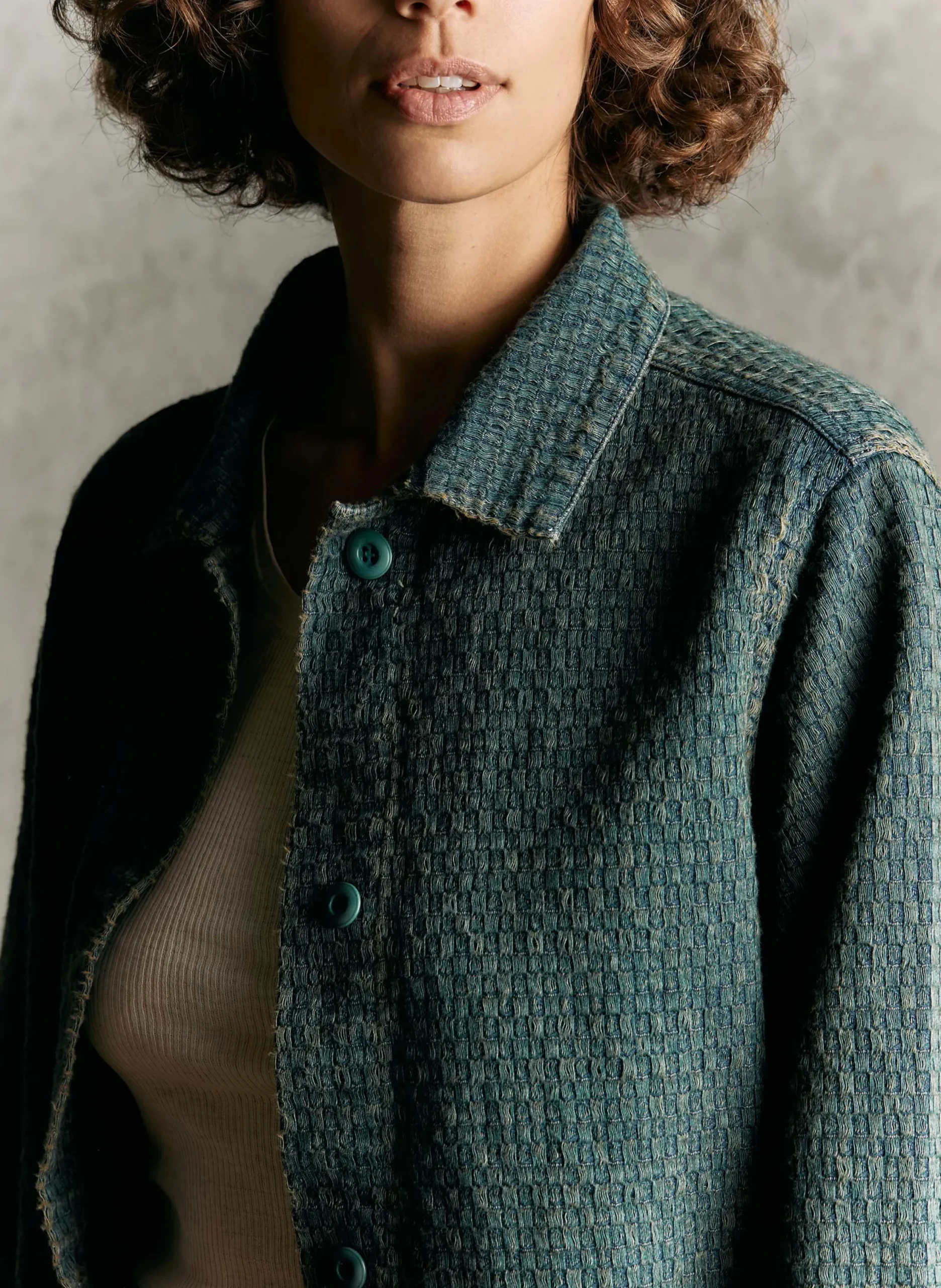 imogene + willie Agnes Jacket In Woven Indigo|Women Jackets