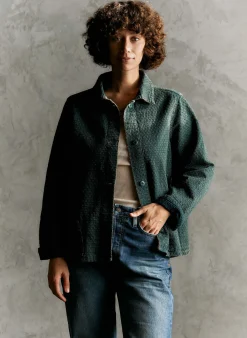 imogene + willie Agnes Jacket In Woven Indigo|Women Jackets