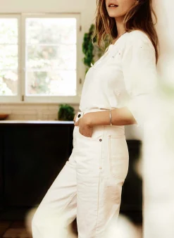 imogene + willie Augusta Washed White Canvas|Women Pants & Shorts