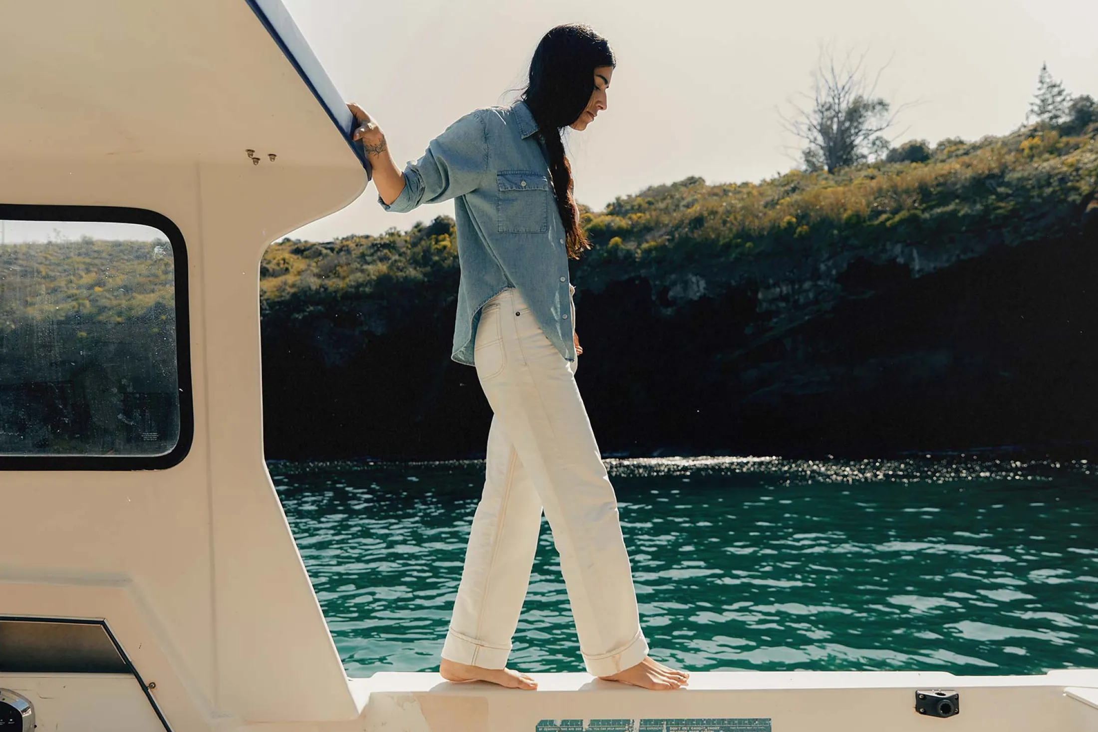 imogene + willie Augusta Washed White Canvas|Women Pants & Shorts