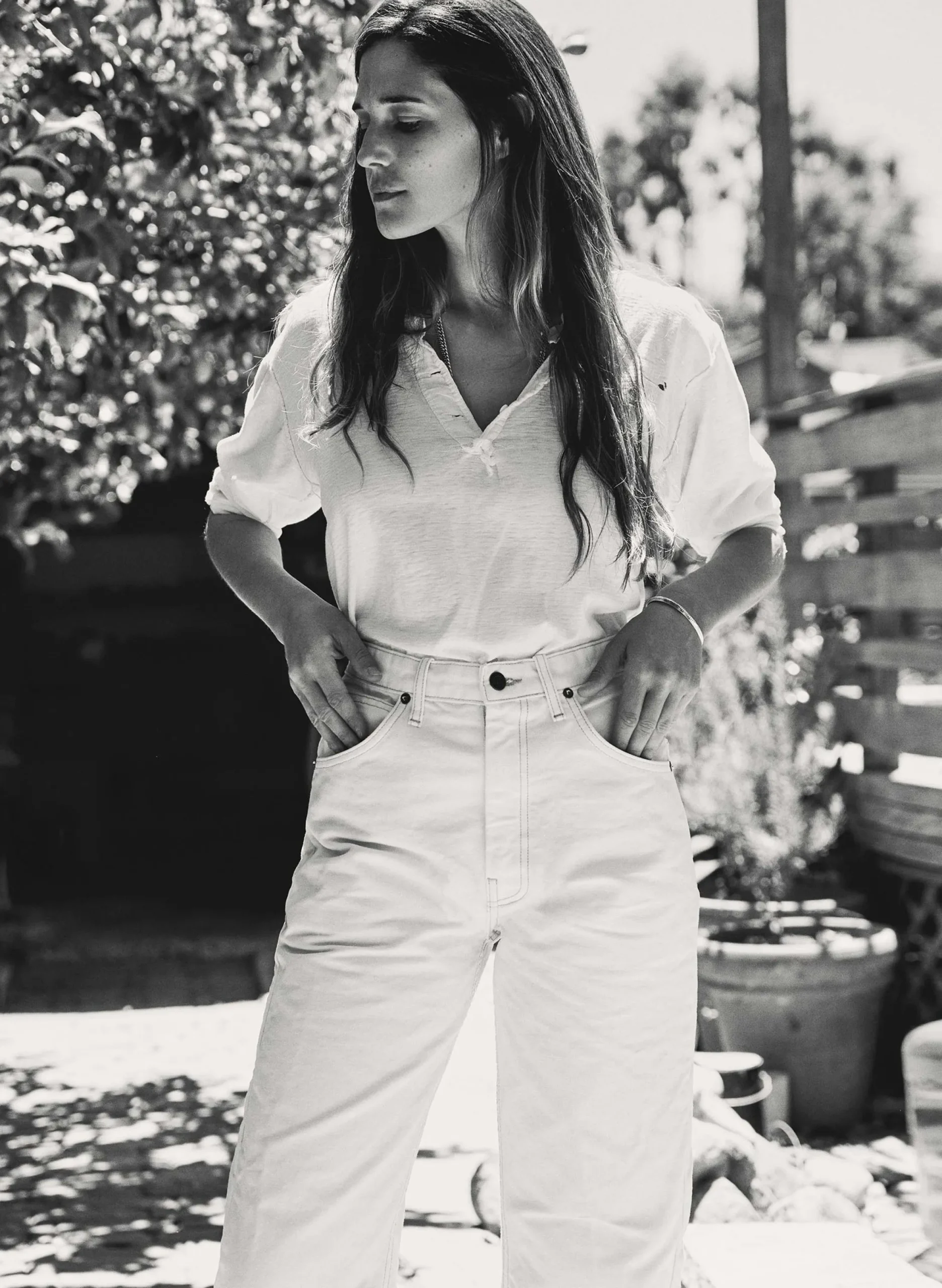 imogene + willie Augusta Washed White Canvas|Women Pants & Shorts