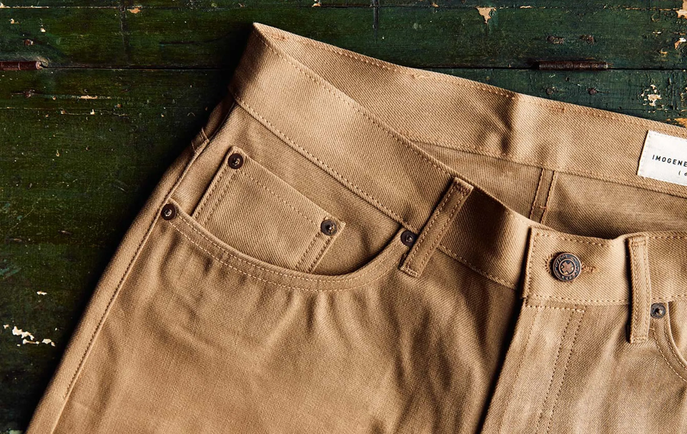 imogene + willie Barton Khaki Rigid Jp| Denim