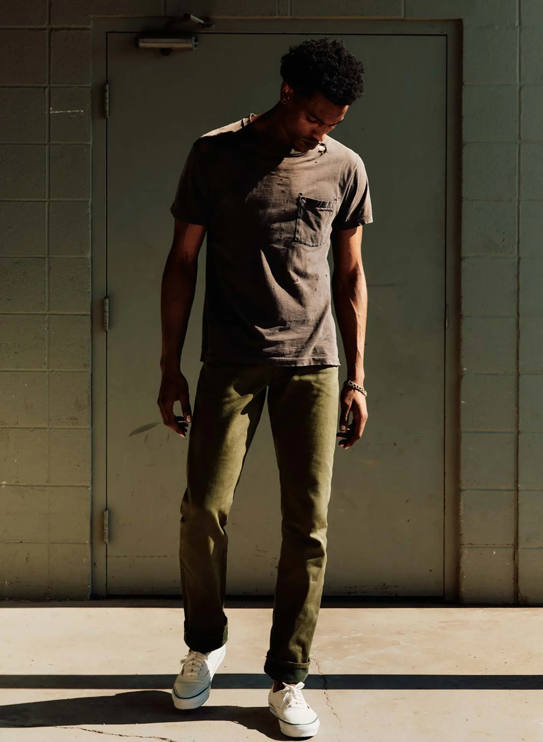 imogene + willie Barton Olive Rigid Jp| Denim
