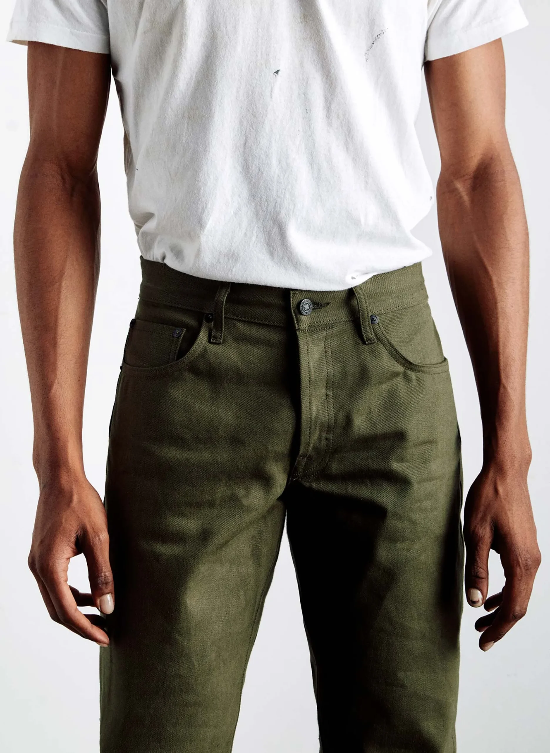 imogene + willie Barton Olive Rigid Jp| Denim