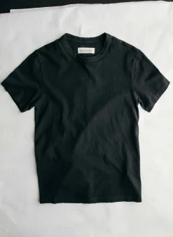 imogene + willie Black Knit Midweight Crew|Women T-Shirts|Tees + Tanks