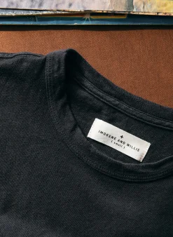 imogene + willie Black Knit Midweight Crew|Women T-Shirts|Tees + Tanks