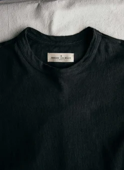 imogene + willie Black Knit Midweight Crew|Women T-Shirts|Tees + Tanks