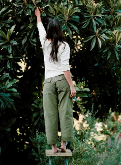 imogene + willie Blake Military Trouser In Olive|Women Pants & Shorts