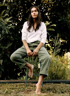imogene + willie Blake Military Trouser In Olive|Women Pants & Shorts