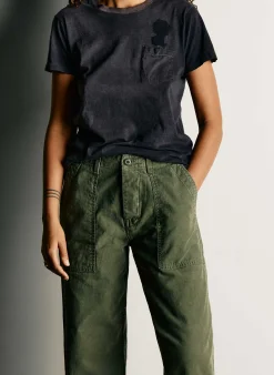 imogene + willie Blake Military Trouser In Olive|Women Pants & Shorts