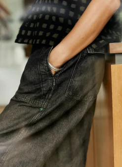 imogene + willie Blake Military Trouser In Washed Black|Women Pants & Shorts