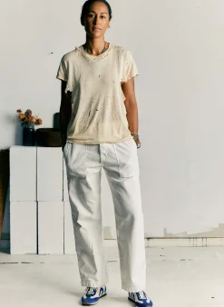 imogene + willie Blake Military Trouser In White|Women Pants & Shorts