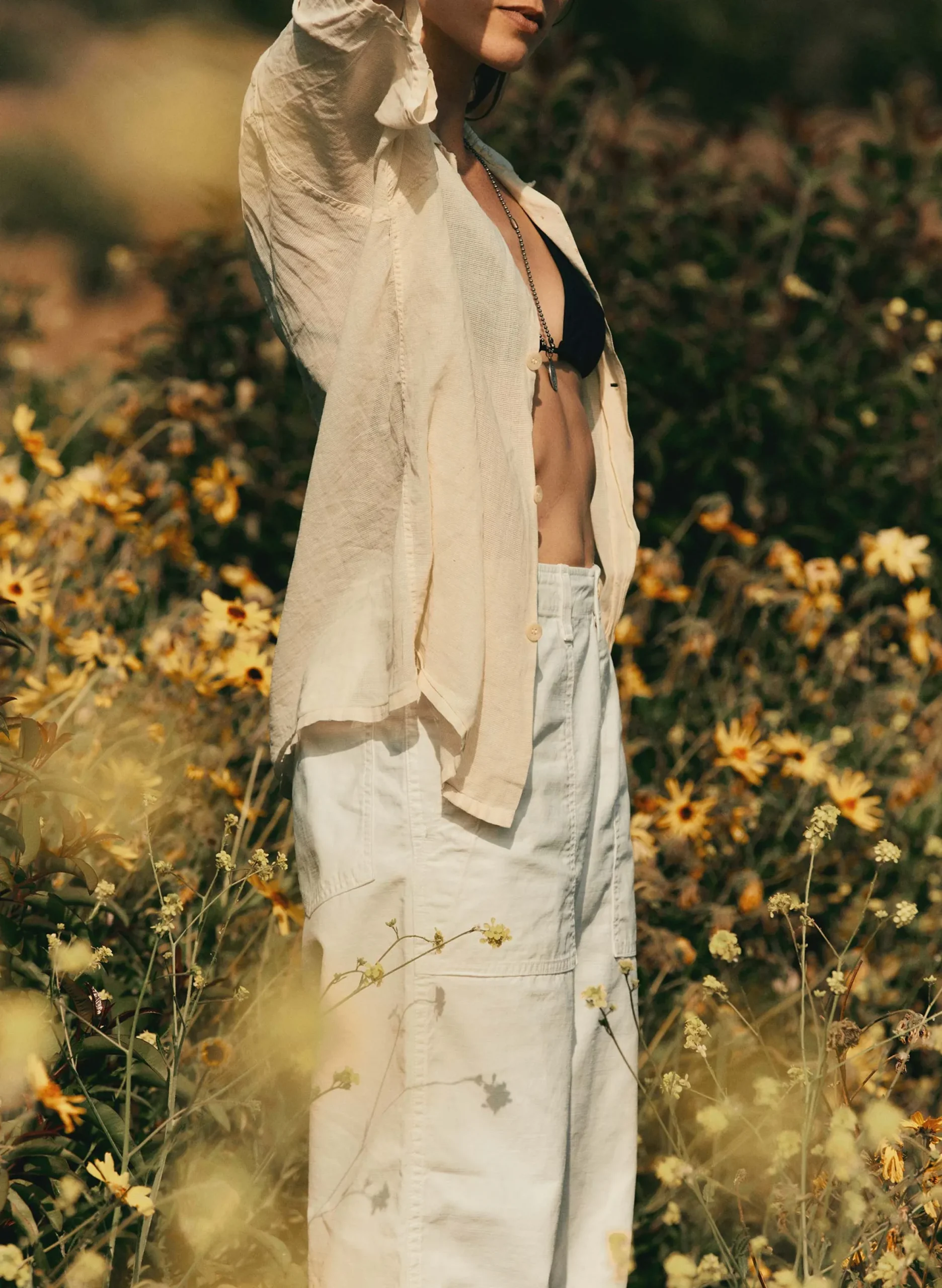 imogene + willie Blake Military Trouser In White|Women Pants & Shorts