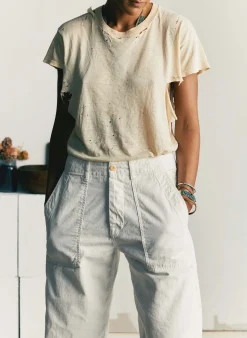 imogene + willie Blake Military Trouser In White|Women Pants & Shorts