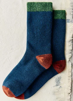 imogene + willie Boot Sock In Cabin Blue|Women Accessories|Accessories