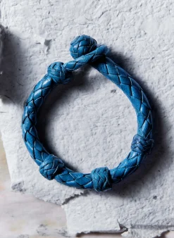 imogene + willie Chamula Round Blue Leather Bracelet|Women Accessories|Accessories
