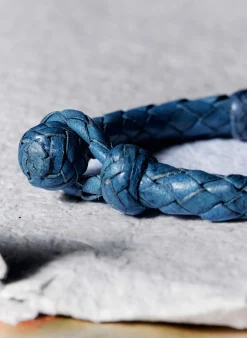 imogene + willie Chamula Round Blue Leather Bracelet|Women Accessories|Accessories
