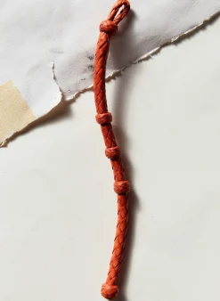 imogene + willie Chamula Round Orange Leather Bracelet|Women Accessories|Accessories