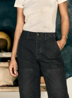 imogene + willie Clarke Canvas Workpant In Black|Women Pants & Shorts