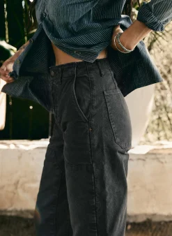 imogene + willie Clarke Canvas Workpant In Black|Women Pants & Shorts
