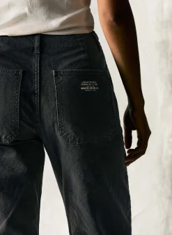 imogene + willie Clarke Canvas Workpant In Black|Women Pants & Shorts