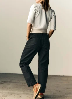 imogene + willie Clarke Canvas Workpant In Black|Women Pants & Shorts