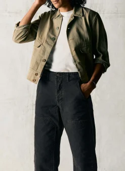 imogene + willie Clarke Canvas Workpant In Black|Women Pants & Shorts