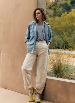 imogene + willie Clarke Selvage Workpant In Natural|Women Pants & Shorts