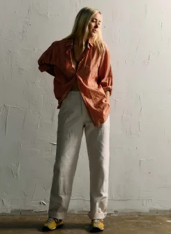 imogene + willie Clarke Selvage Workpant In Natural|Women Pants & Shorts