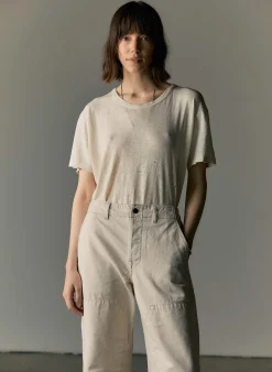 imogene + willie Clarke Selvage Workpant In Natural|Women Pants & Shorts