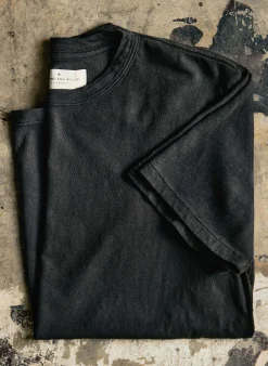 imogene + willie Classic Knit Faded Black Crew| T-Shirts
