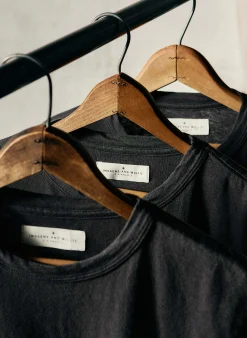 imogene + willie Classic Knit Faded Black Crew| T-Shirts
