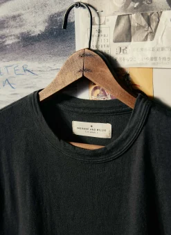 imogene + willie Classic Knit Faded Black Crew| T-Shirts