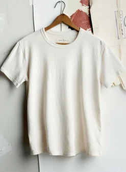 imogene + willie Classic Knit Vintage White Crew| T-Shirts