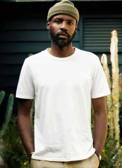 imogene + willie Classic Knit Vintage White Crew| T-Shirts