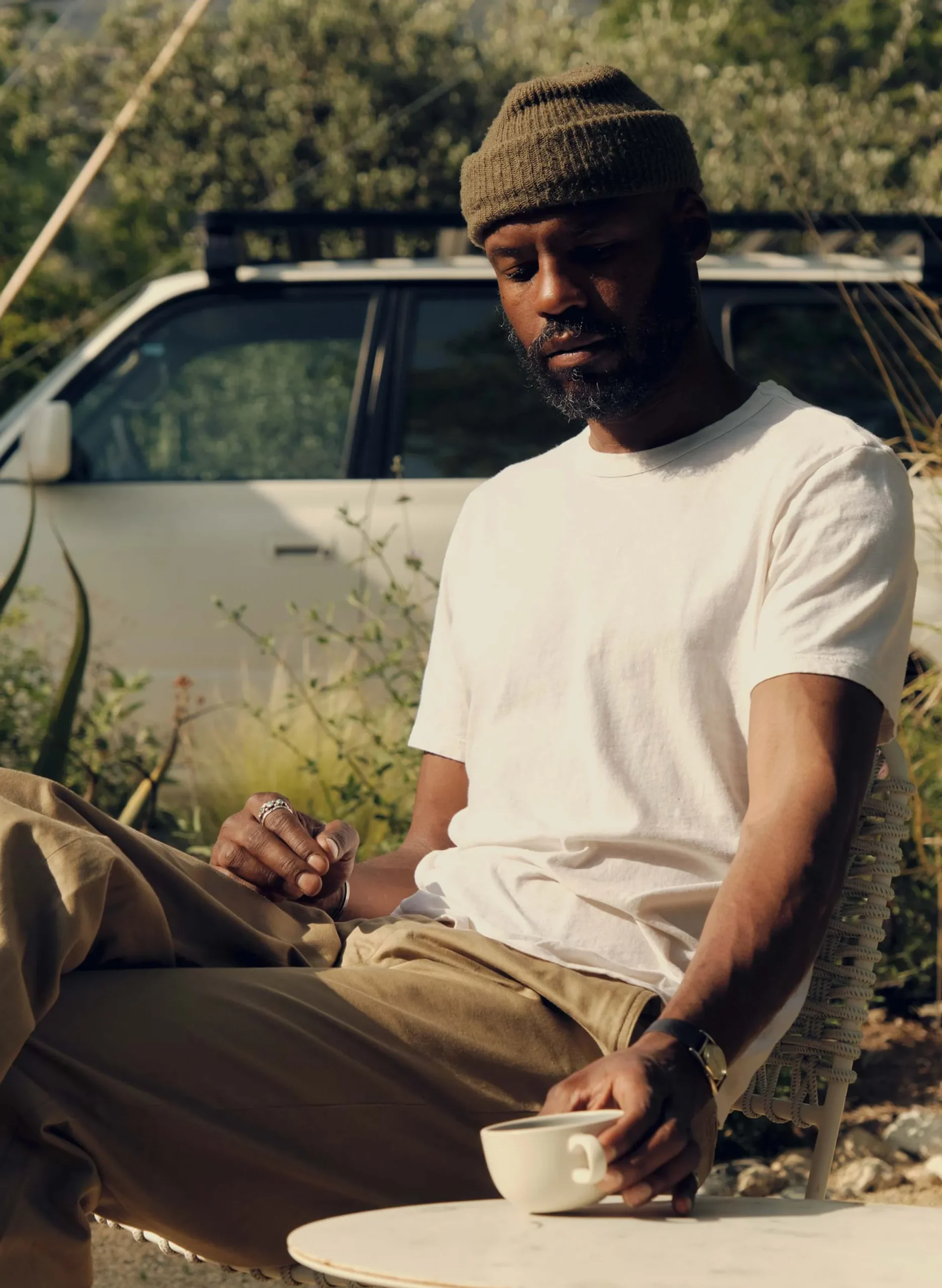 imogene + willie Classic Knit Vintage White Crew| T-Shirts