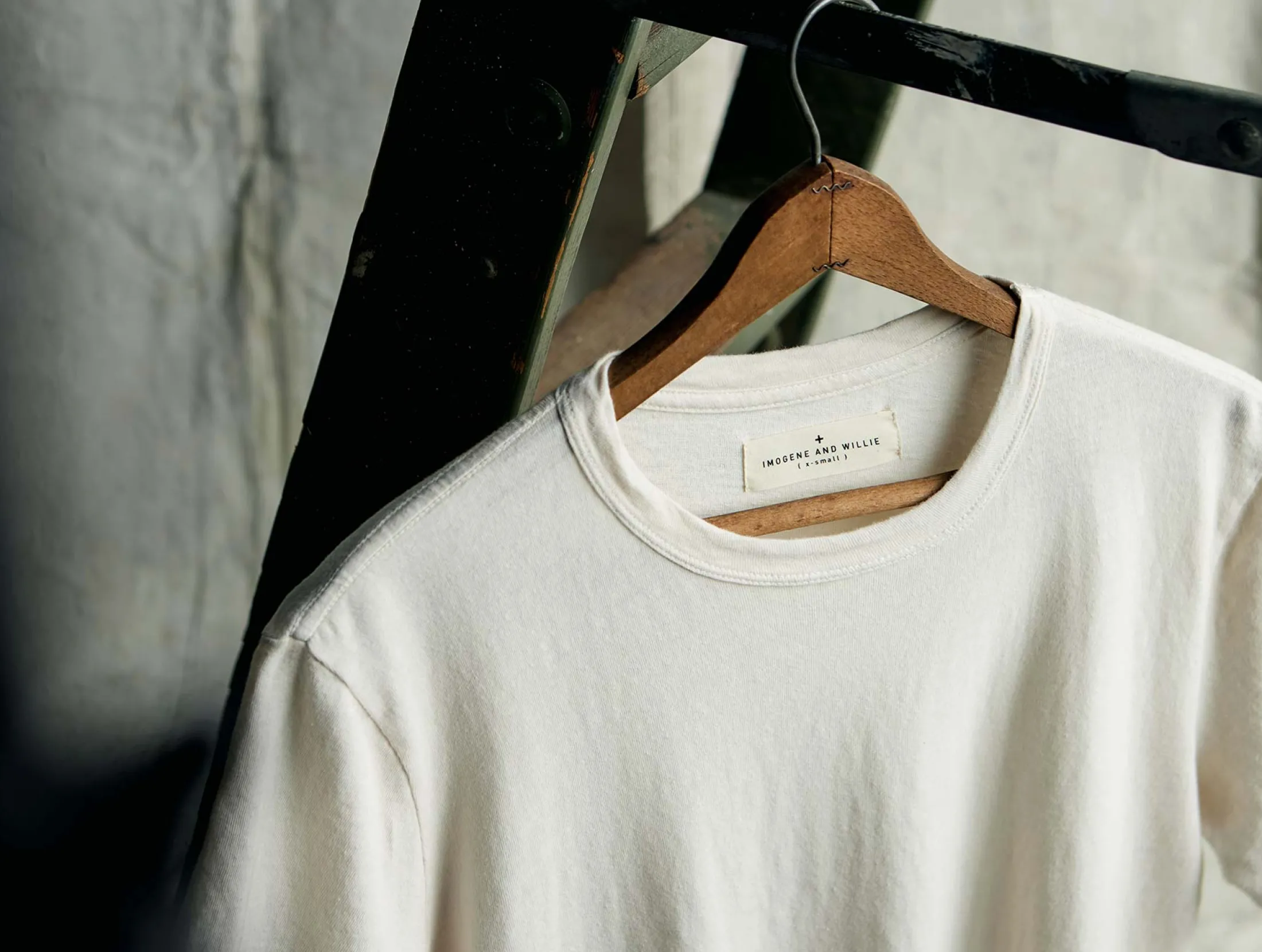 imogene + willie Classic Knit Vintage White Crew| T-Shirts