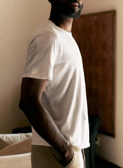 imogene + willie Classic Knit Vintage White Crew| T-Shirts