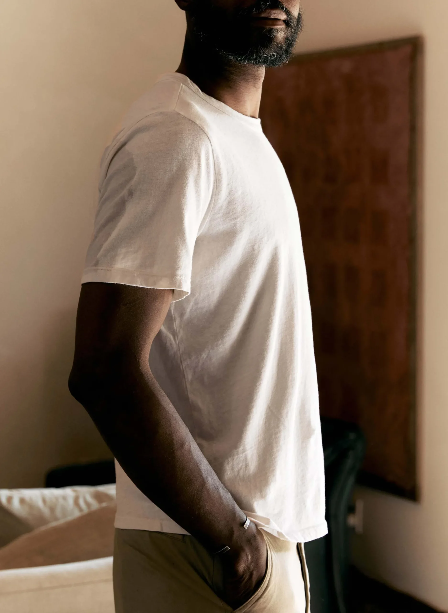 imogene + willie Classic Knit Vintage White Crew| T-Shirts