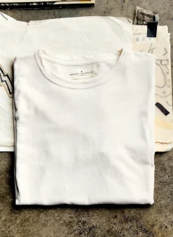 imogene + willie Classic Knit Vintage White Crew| T-Shirts