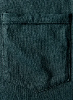 imogene + willie Dark Green Knit Pocket Tee| T-Shirts
