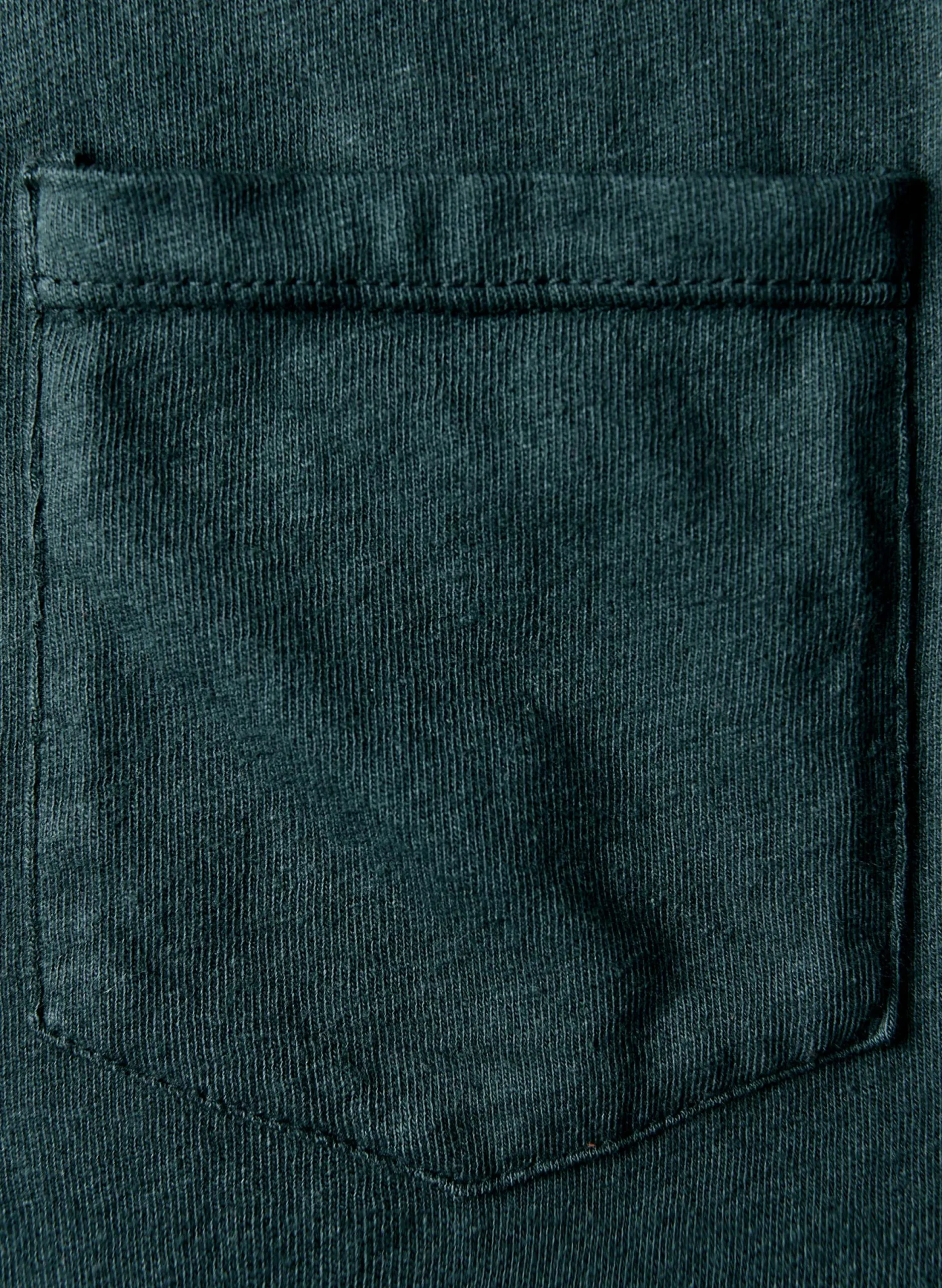 imogene + willie Dark Green Knit Pocket Tee| T-Shirts