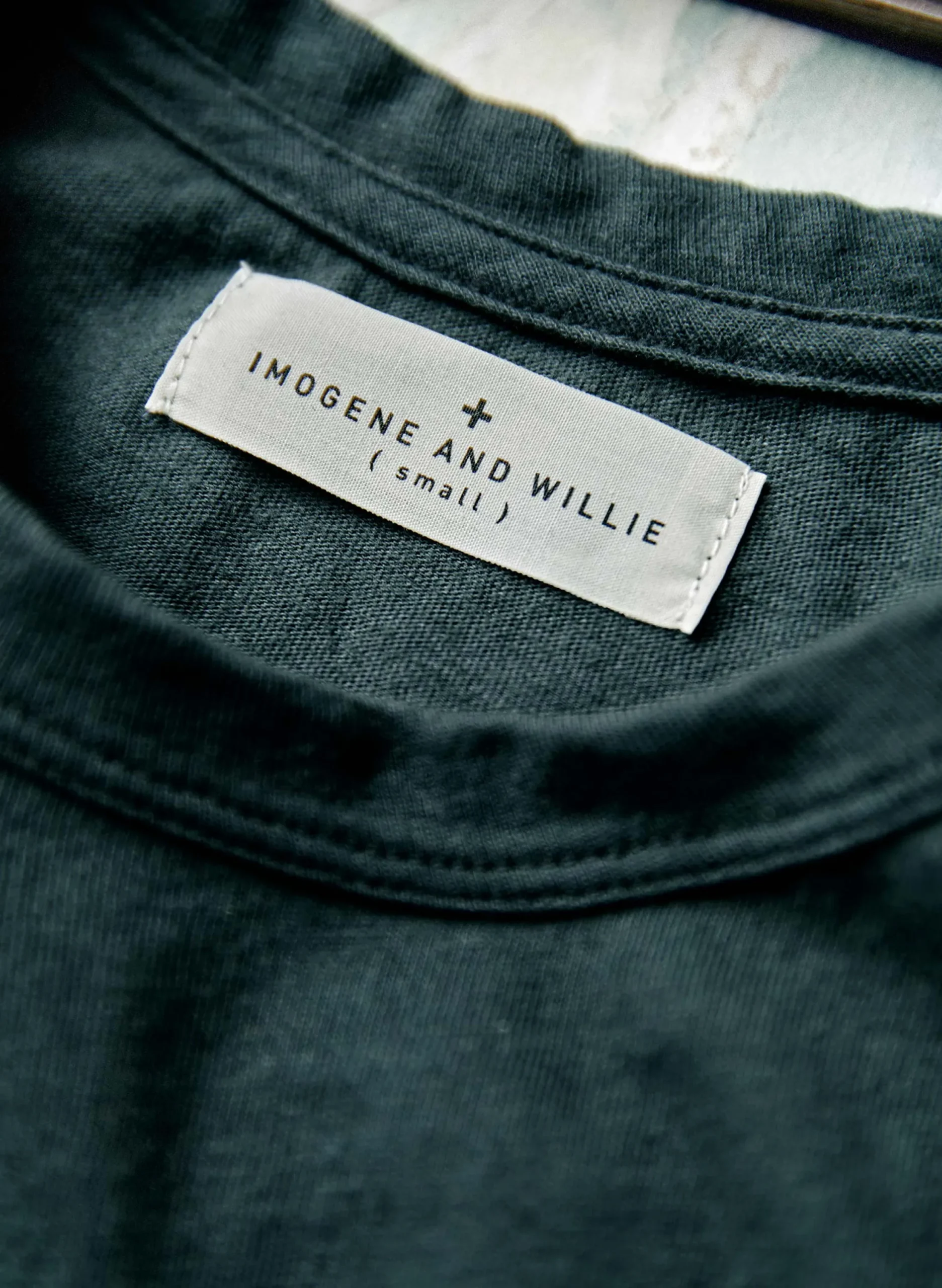 imogene + willie Dark Green Knit Pocket Tee| T-Shirts