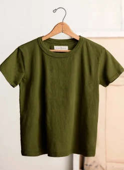 imogene + willie Drop Tee In Olive|Women Tees + Tanks