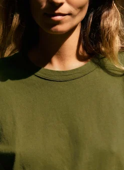 imogene + willie Drop Tee In Olive|Women Tees + Tanks