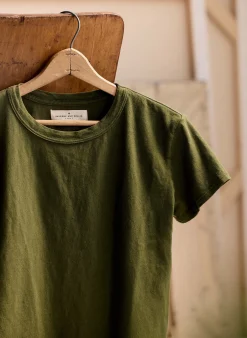 imogene + willie Drop Tee In Olive|Women Tees + Tanks