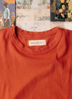 imogene + willie Drop Tee In Poppy|Women Tees + Tanks