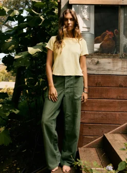 imogene + willie Drop Tee In Yellow|Women Tees + Tanks